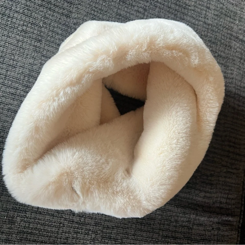 Like new super soft and warm fur infinity scarf